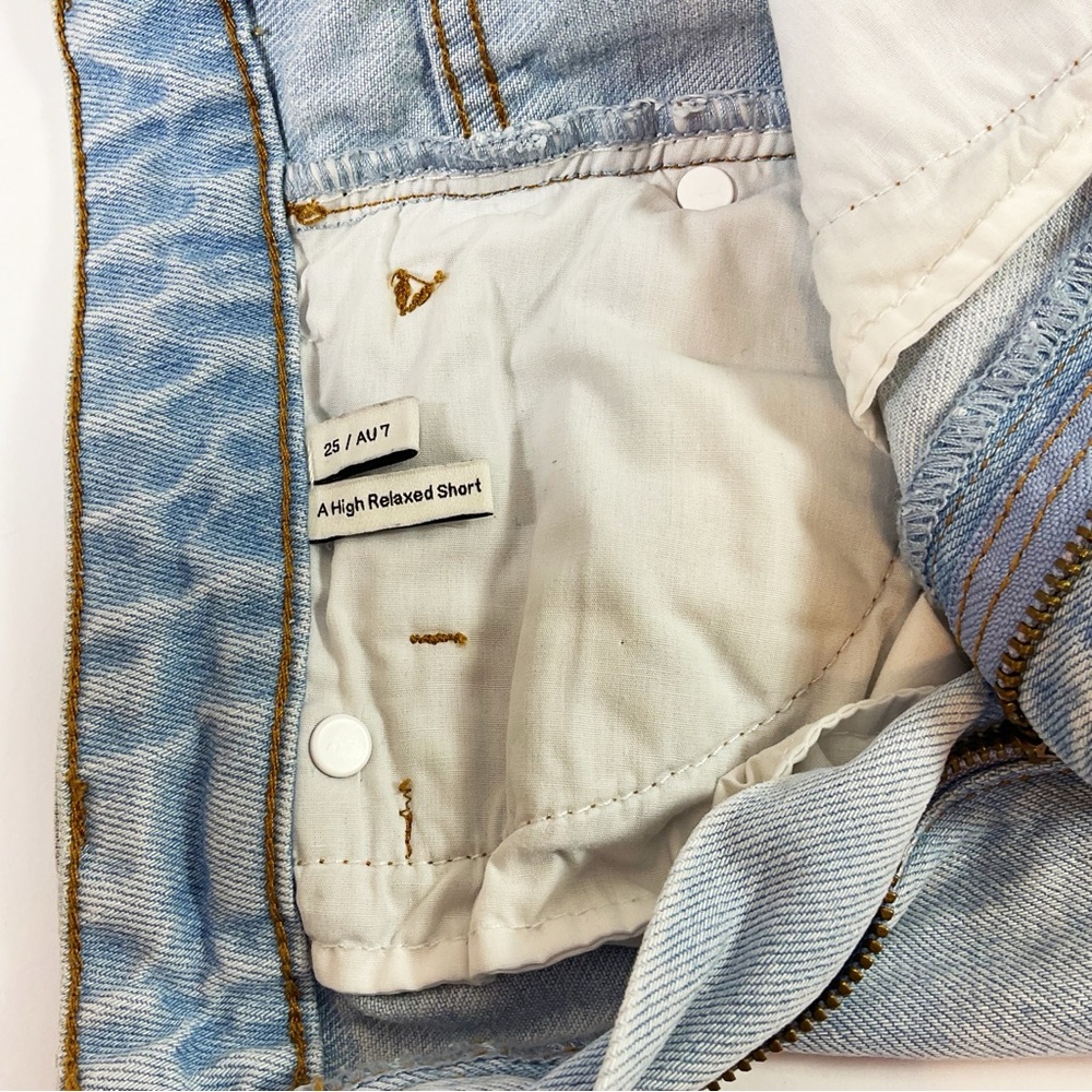 ABRAND A High Relaxed Denim Cutoff Jean Shorts - Picture 9 of 10